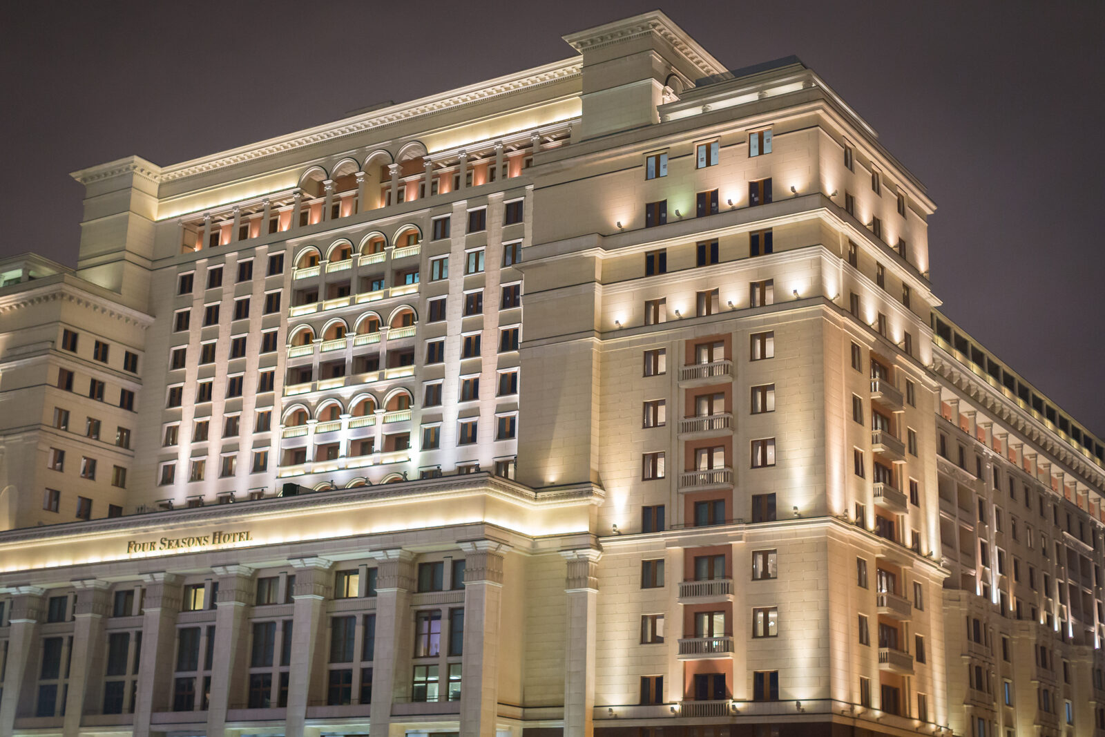 An elegant luxury hotel interior in London