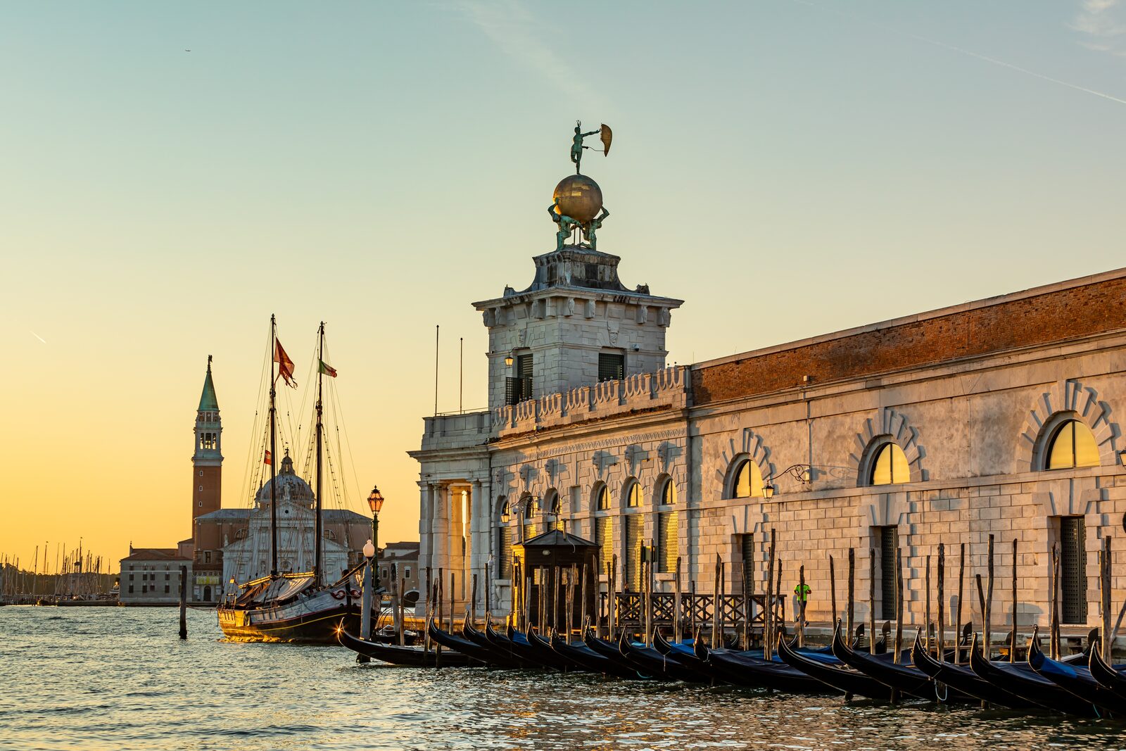 Venetian Renaissance paintings displayed in a gallery in Venice